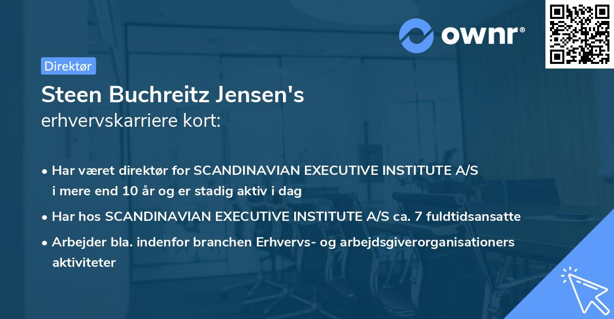 Steen Buchreitz Jensen's erhvervskarriere kort
