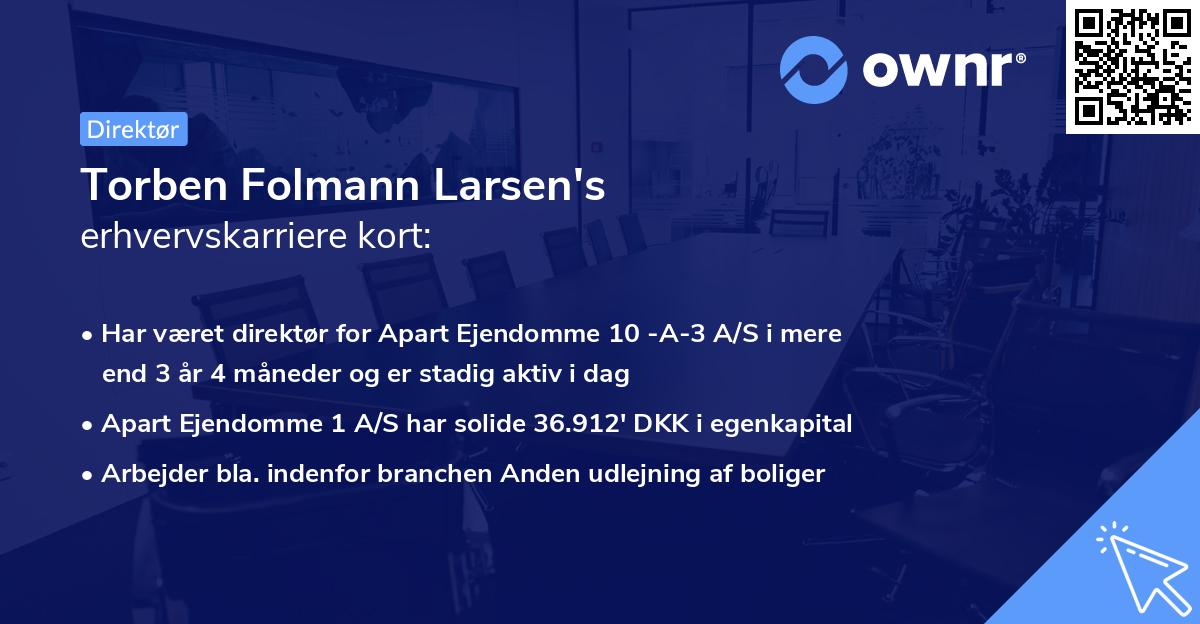 Torben Folmann Larsen's erhvervskarriere kort