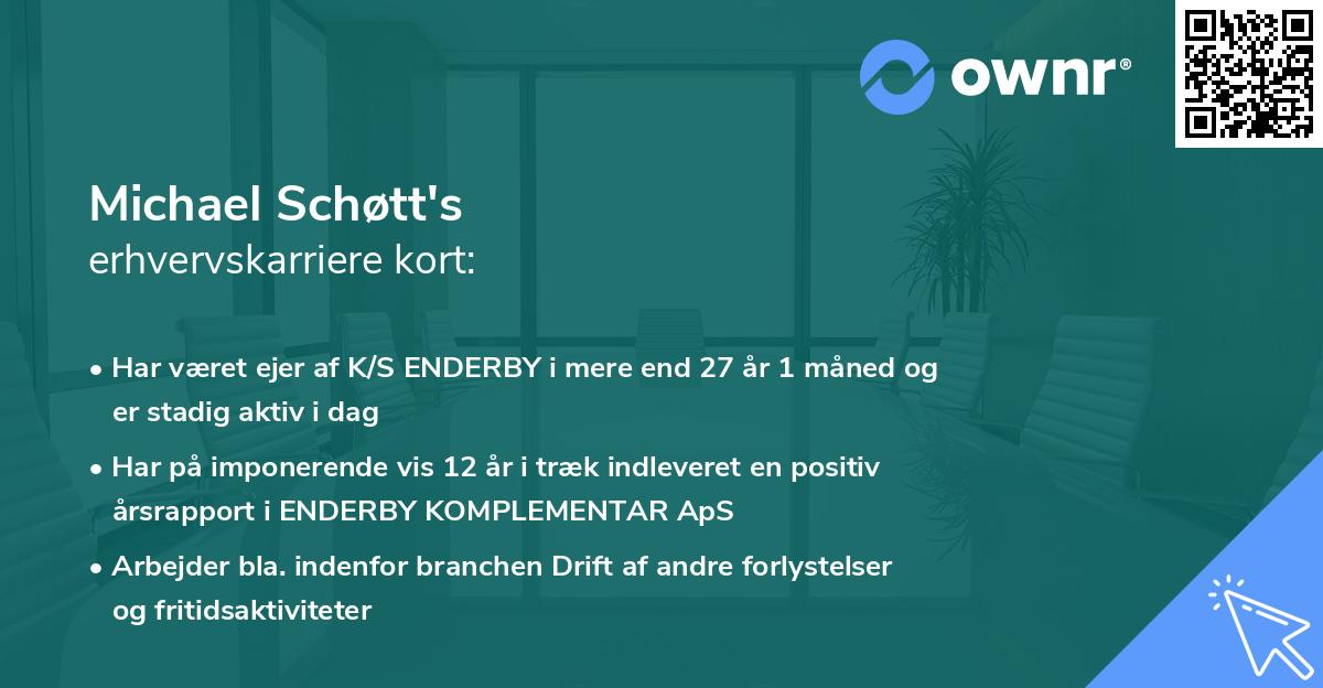 Michael Schøtt's erhvervskarriere kort