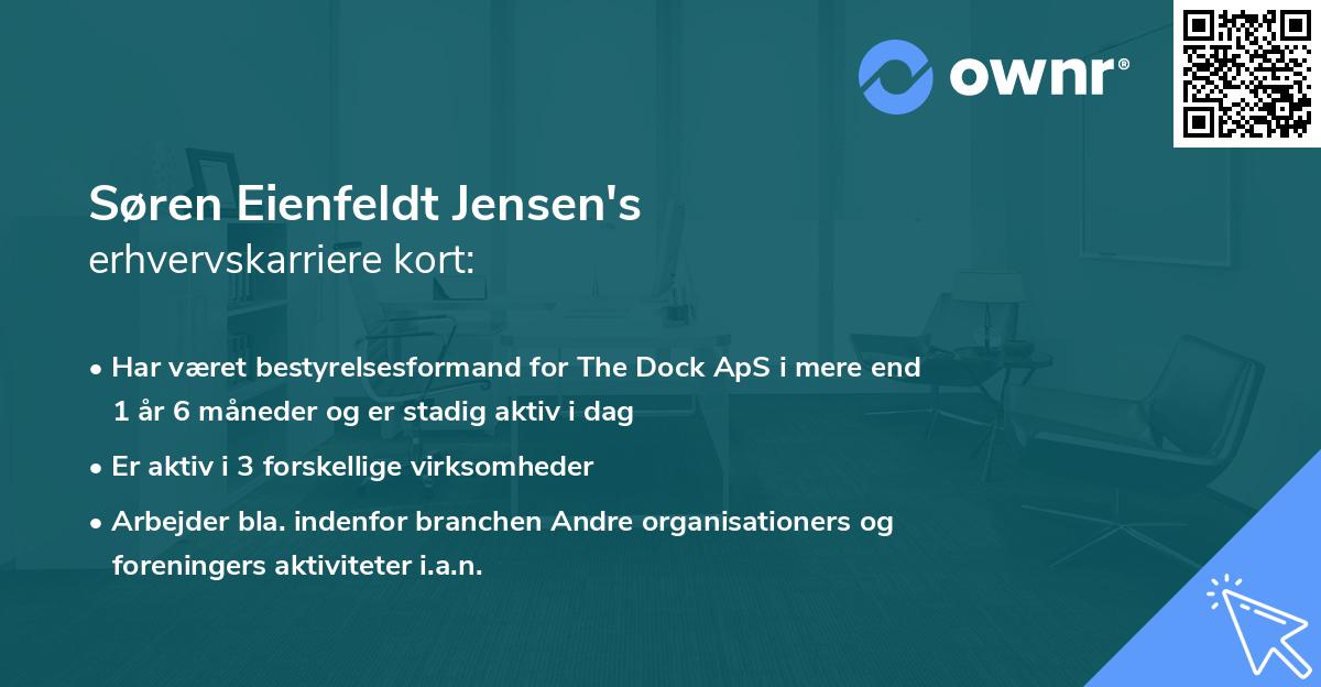 Søren Eienfeldt Jensen's erhvervskarriere kort