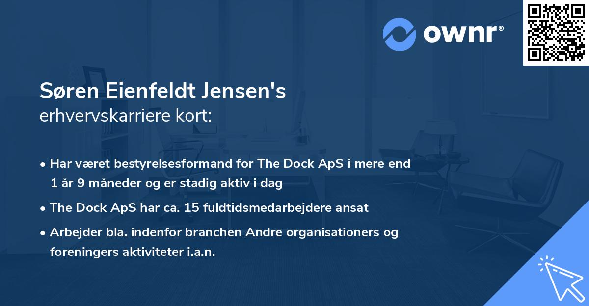 Søren Eienfeldt Jensen's erhvervskarriere kort