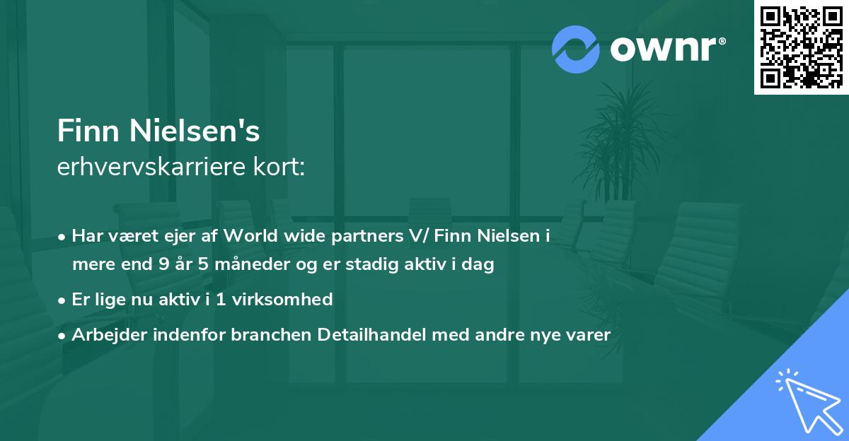 Finn Nielsen's erhvervskarriere kort