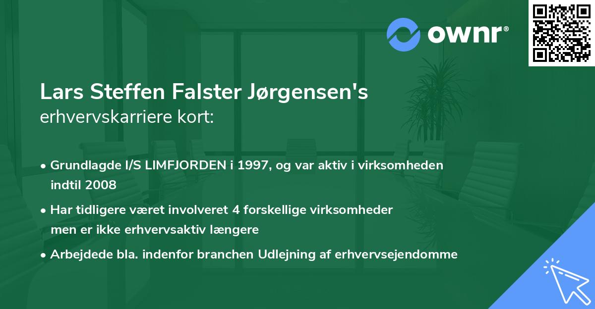 Lars Steffen Falster Jørgensen's erhvervskarriere kort