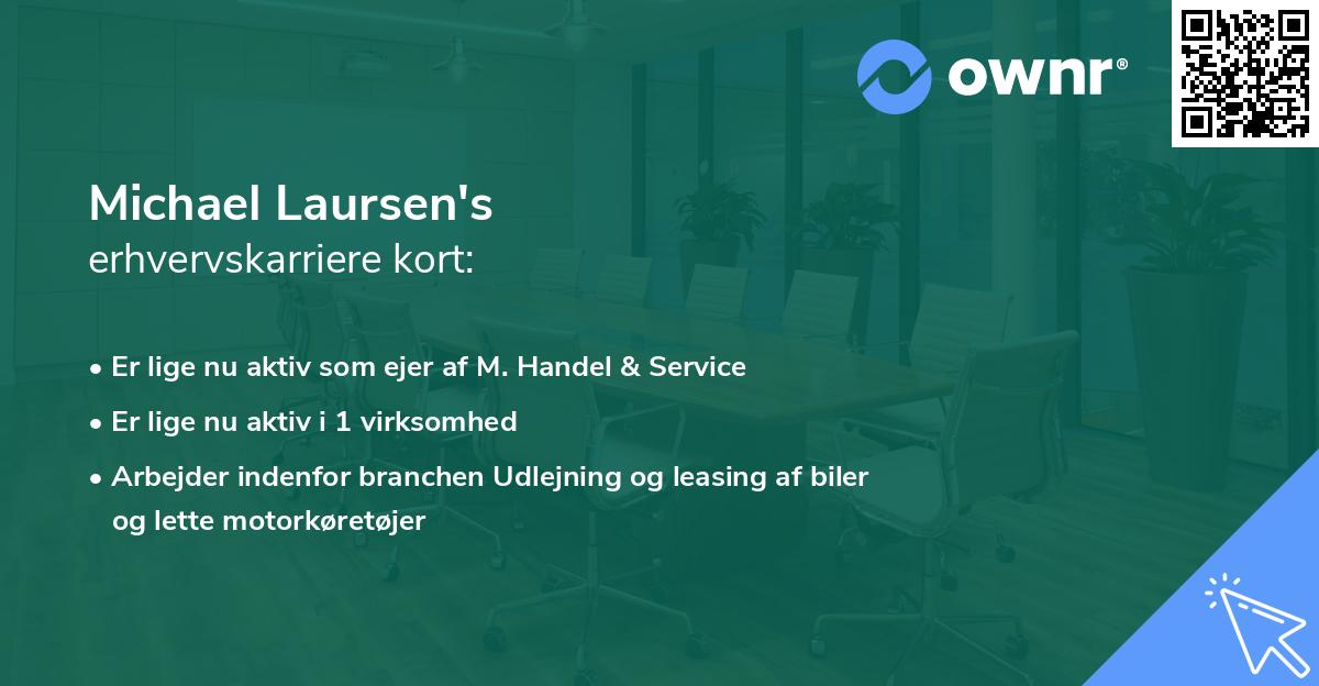 Michael Laursen's erhvervskarriere kort
