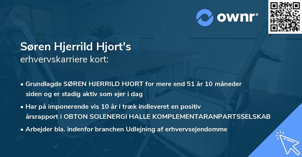 Søren Hjerrild Hjort's erhvervskarriere kort