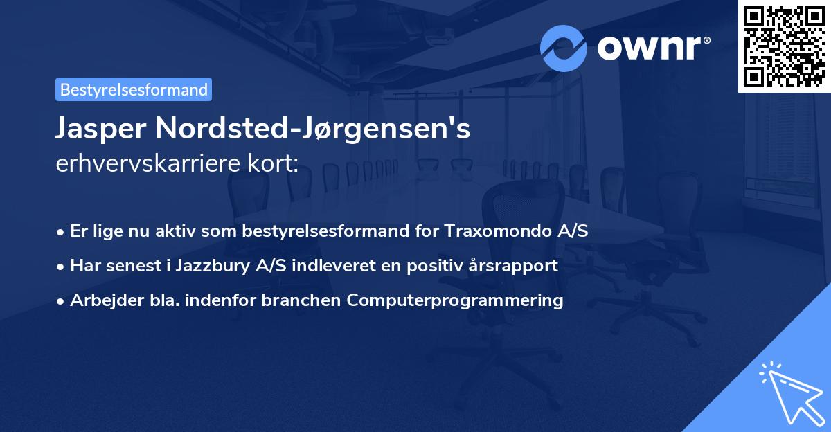 Jasper Nordsted-Jørgensen's erhvervskarriere kort