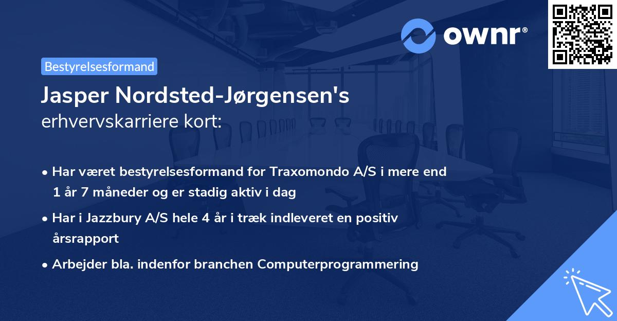Jasper Nordsted-Jørgensen's erhvervskarriere kort
