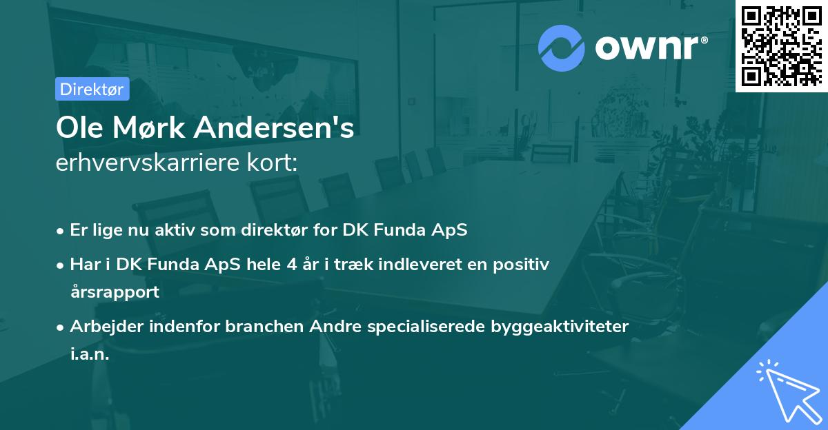 Ole Mørk Andersen's erhvervskarriere kort