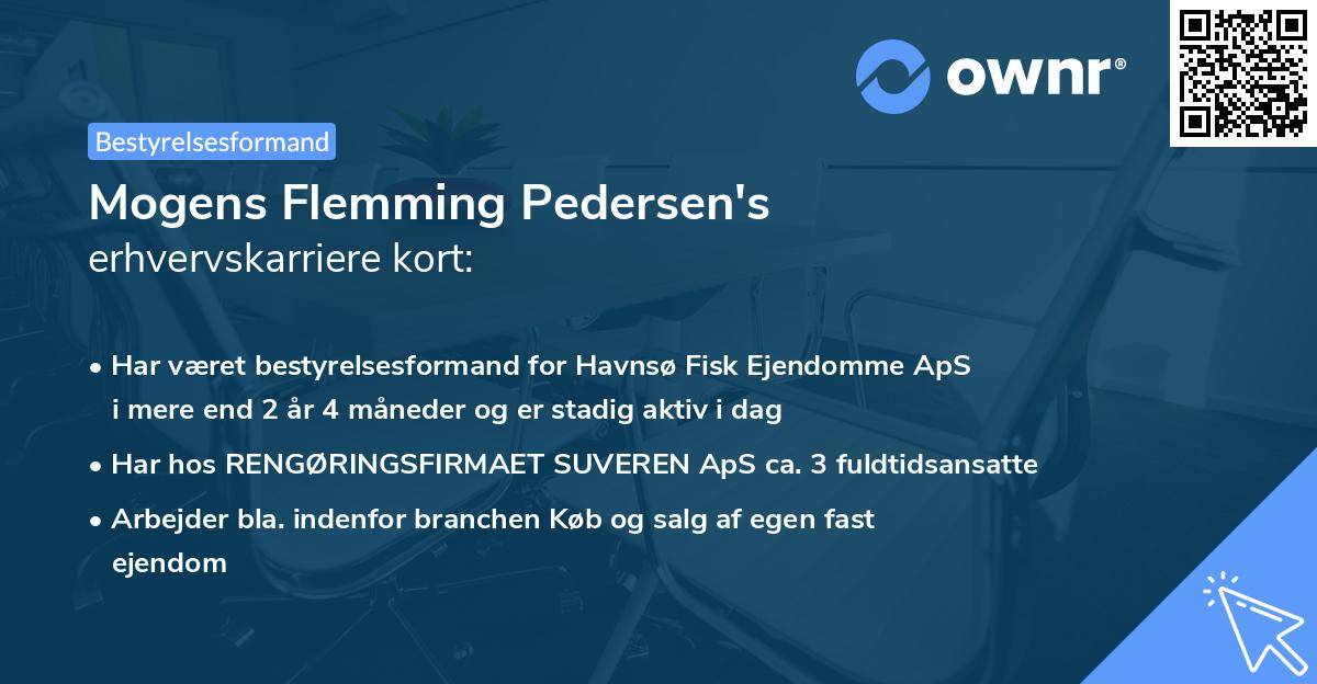 Mogens Flemming Pedersen's erhvervskarriere kort
