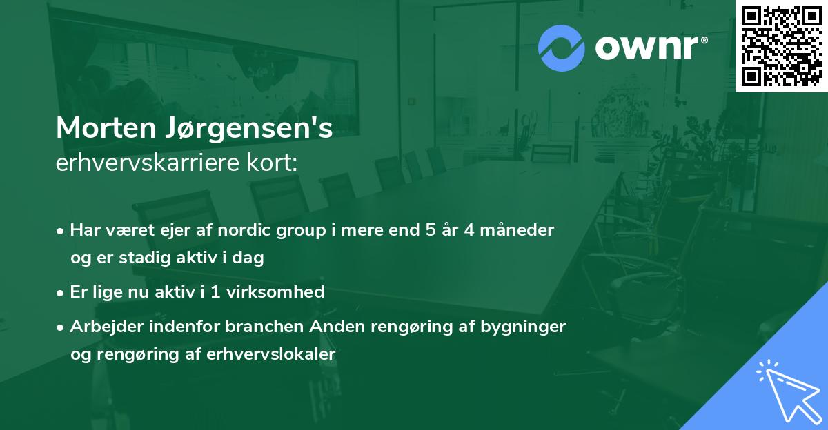 Morten Jørgensen's erhvervskarriere kort