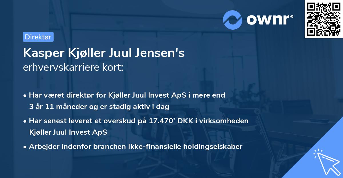 Kasper Kjøller Juul Jensen's erhvervskarriere kort