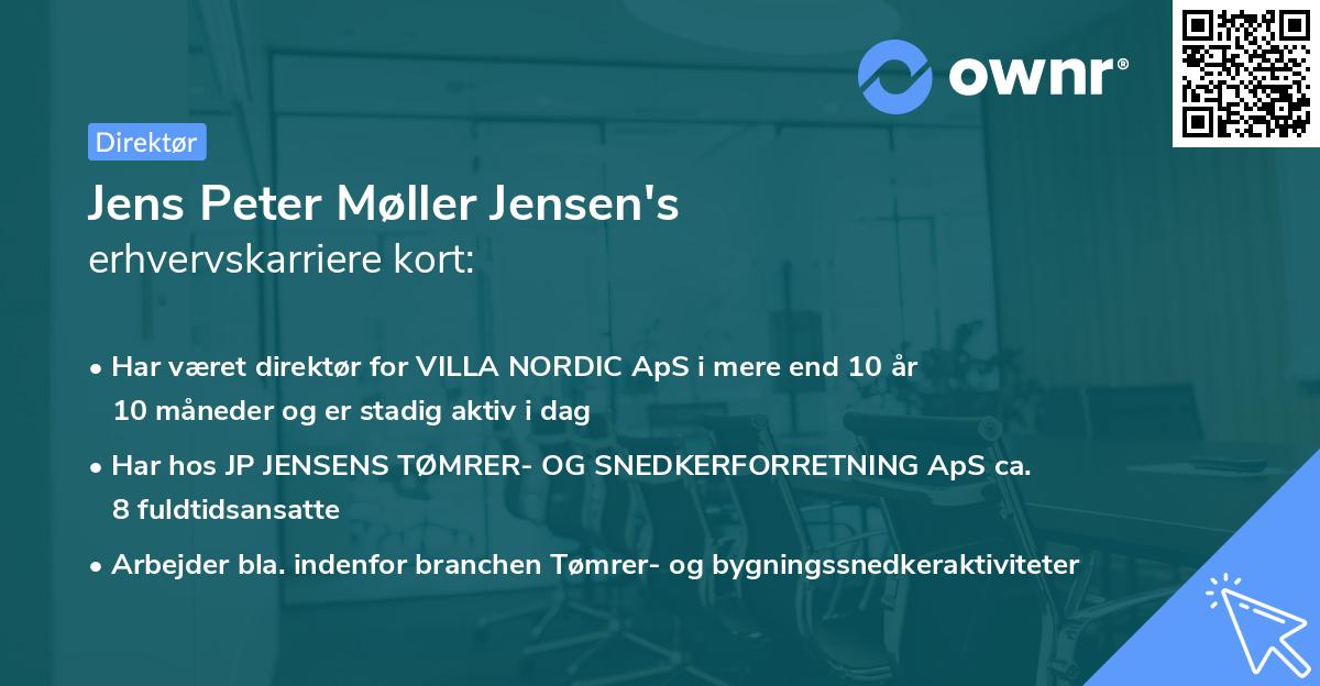 Jens Peter Møller Jensen's erhvervskarriere kort