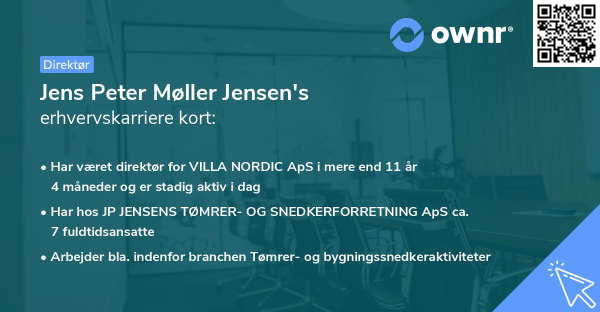 Jens Peter Møller Jensen's erhvervskarriere kort