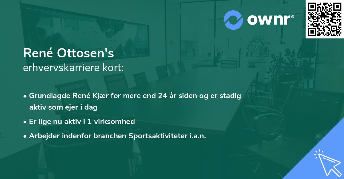 René Ottosen's erhvervskarriere kort