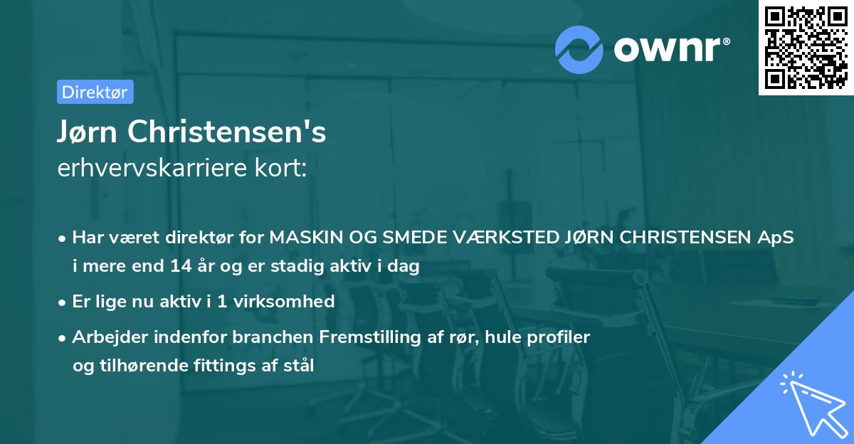 Jørn Christensen's erhvervskarriere kort