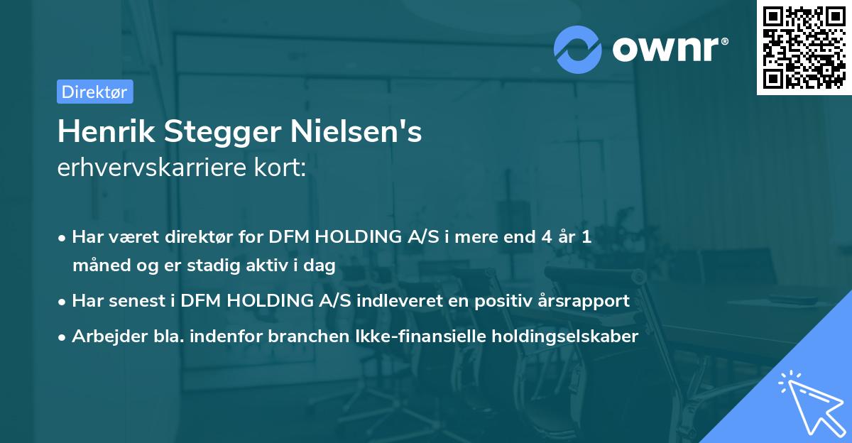 Henrik Stegger Nielsen's erhvervskarriere kort