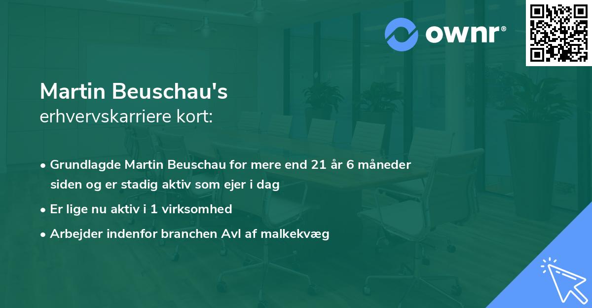 Martin Beuschau's erhvervskarriere kort