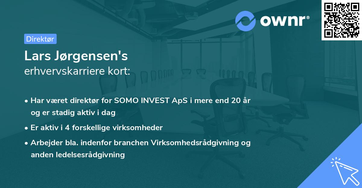 Lars Jørgensen's erhvervskarriere kort