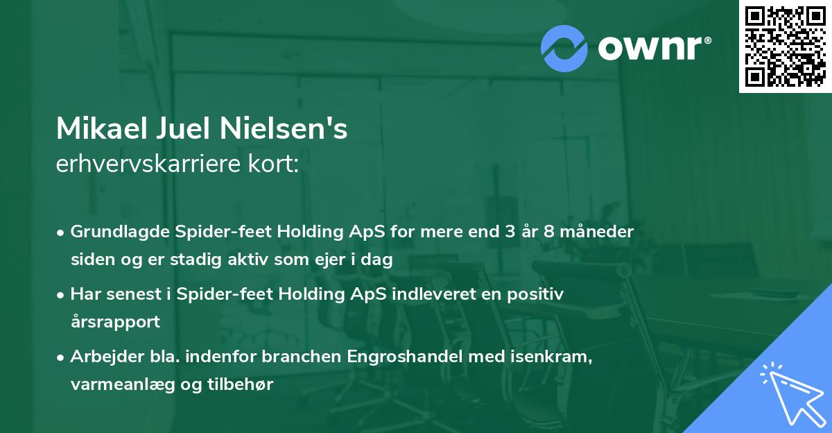 Mikael Juel Nielsen's erhvervskarriere kort