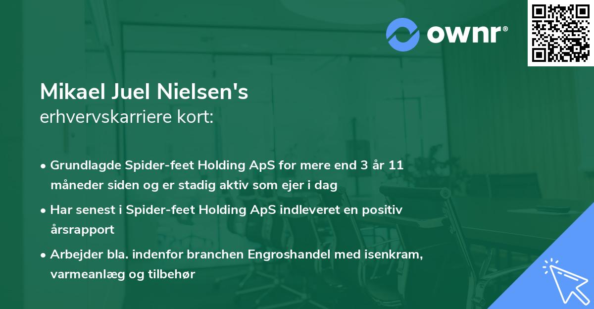 Mikael Juel Nielsen's erhvervskarriere kort