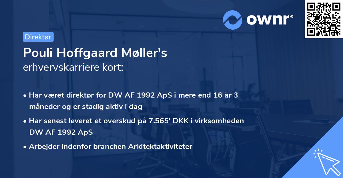 Pouli Hoffgaard Møller's erhvervskarriere kort