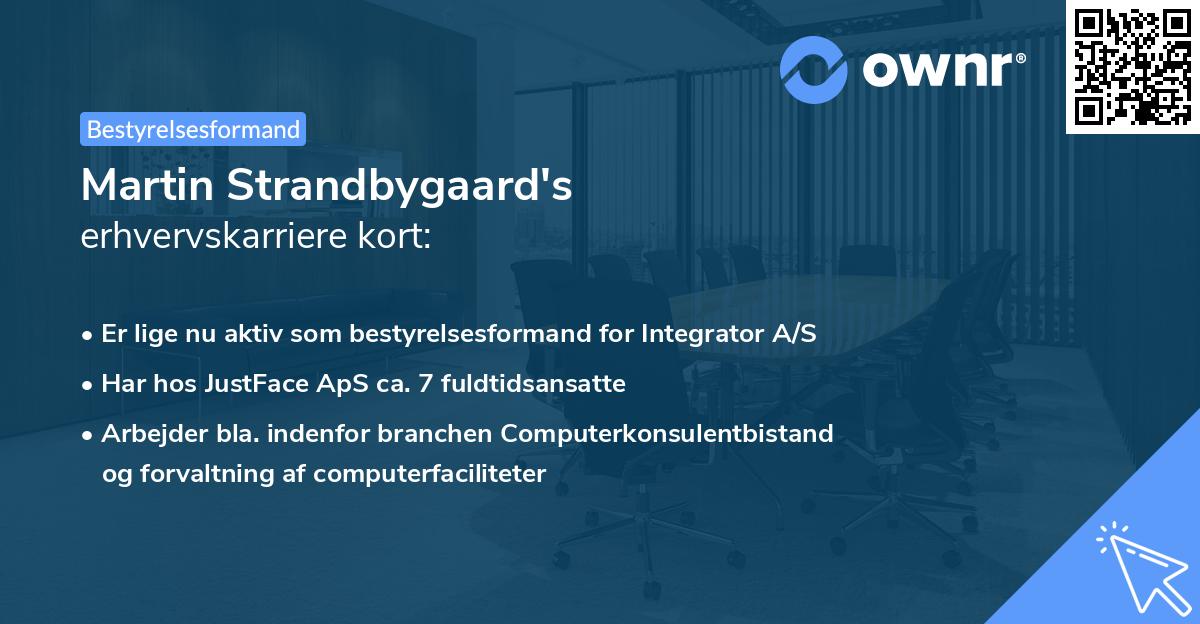 Martin Strandbygaard's erhvervskarriere kort
