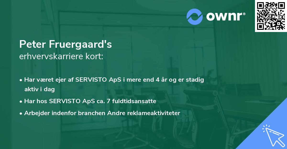 Peter Fruergaard's erhvervskarriere kort