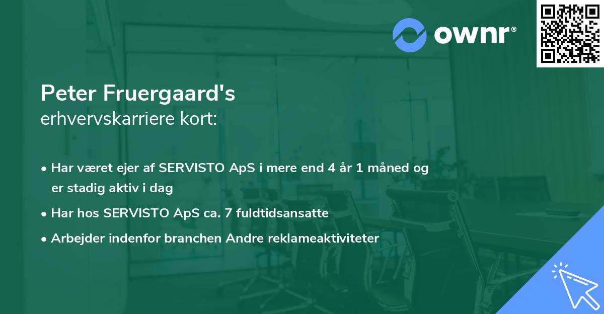 Peter Fruergaard's erhvervskarriere kort
