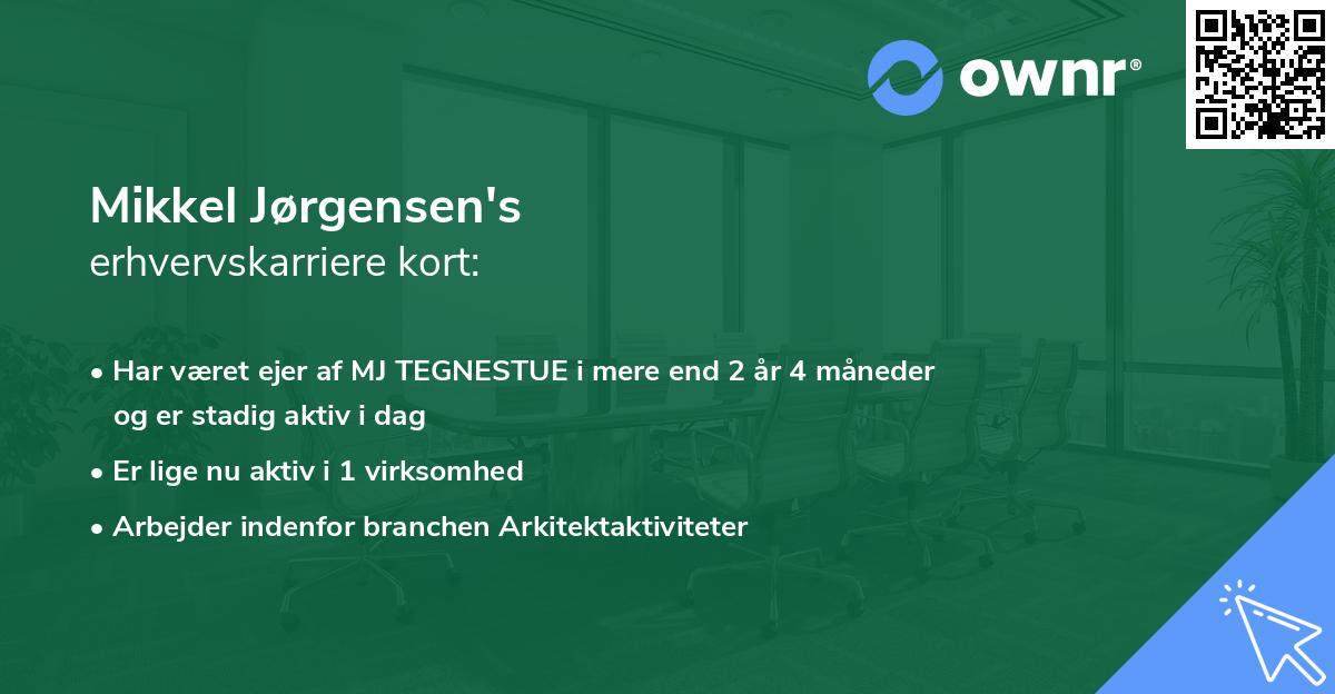 Mikkel Jørgensen's erhvervskarriere kort
