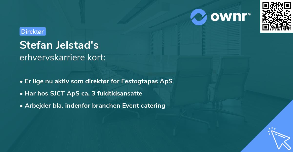 Stefan Jelstad's erhvervskarriere kort