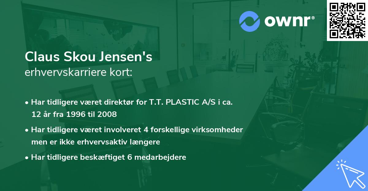 Claus Skou Jensen's erhvervskarriere kort