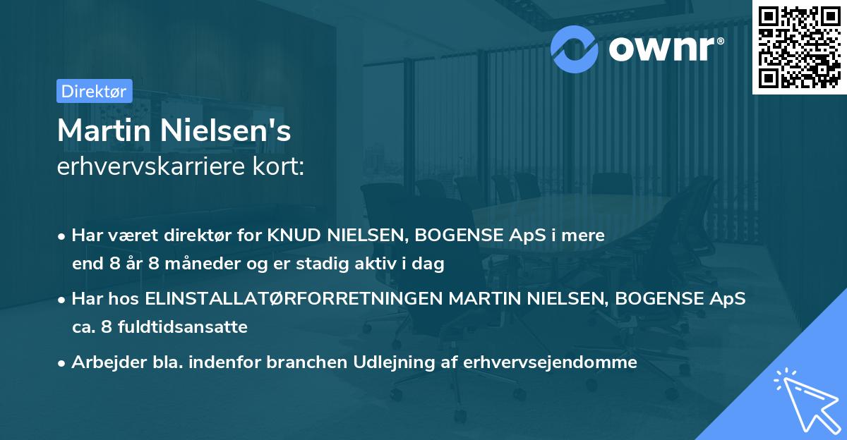 Martin Nielsen's erhvervskarriere kort