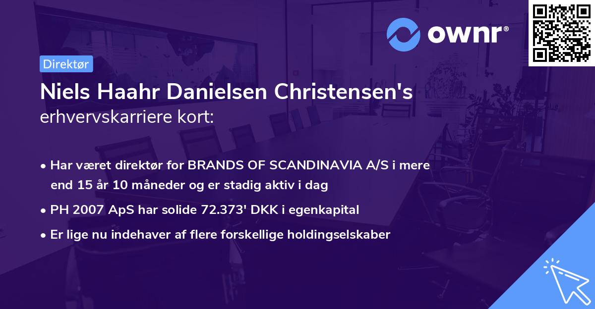 Niels Haahr Danielsen Christensen's erhvervskarriere kort