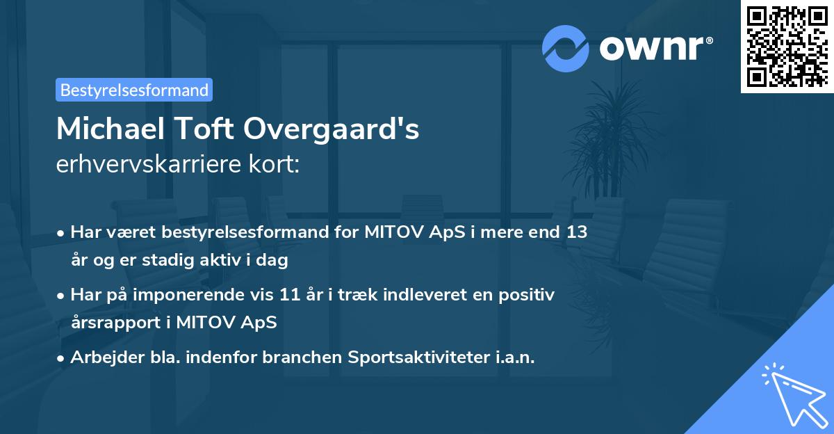 Michael Toft Overgaard's erhvervskarriere kort