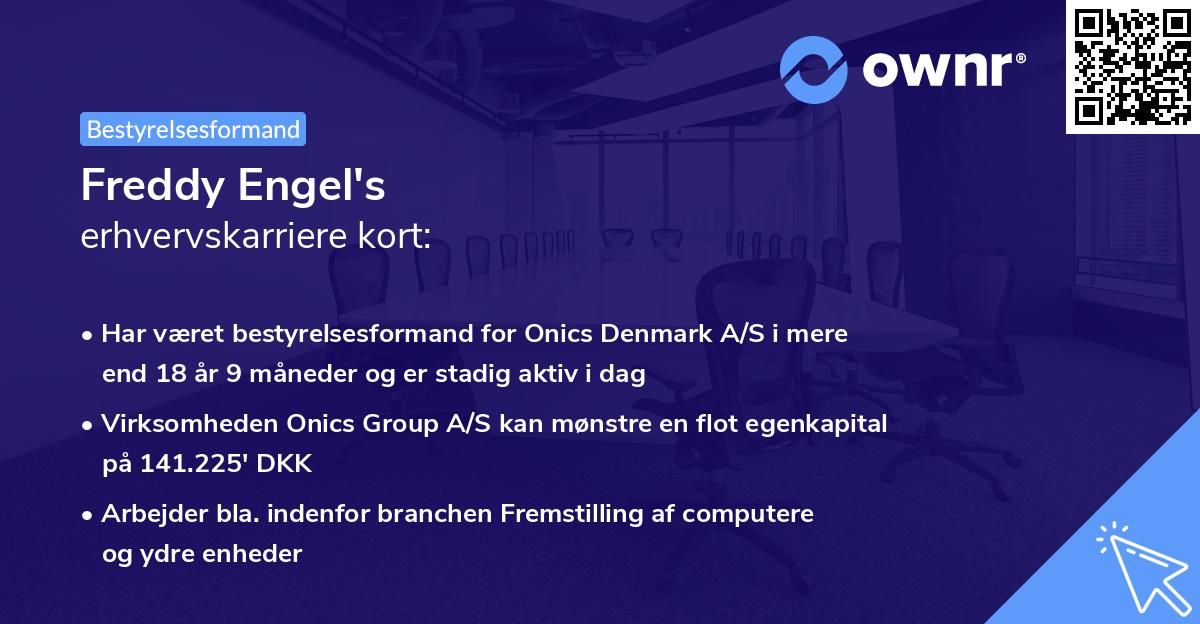 Freddy Engel's erhvervskarriere kort