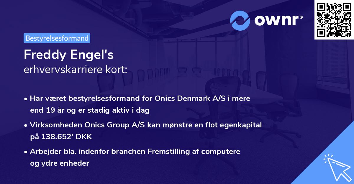 Freddy Engel's erhvervskarriere kort