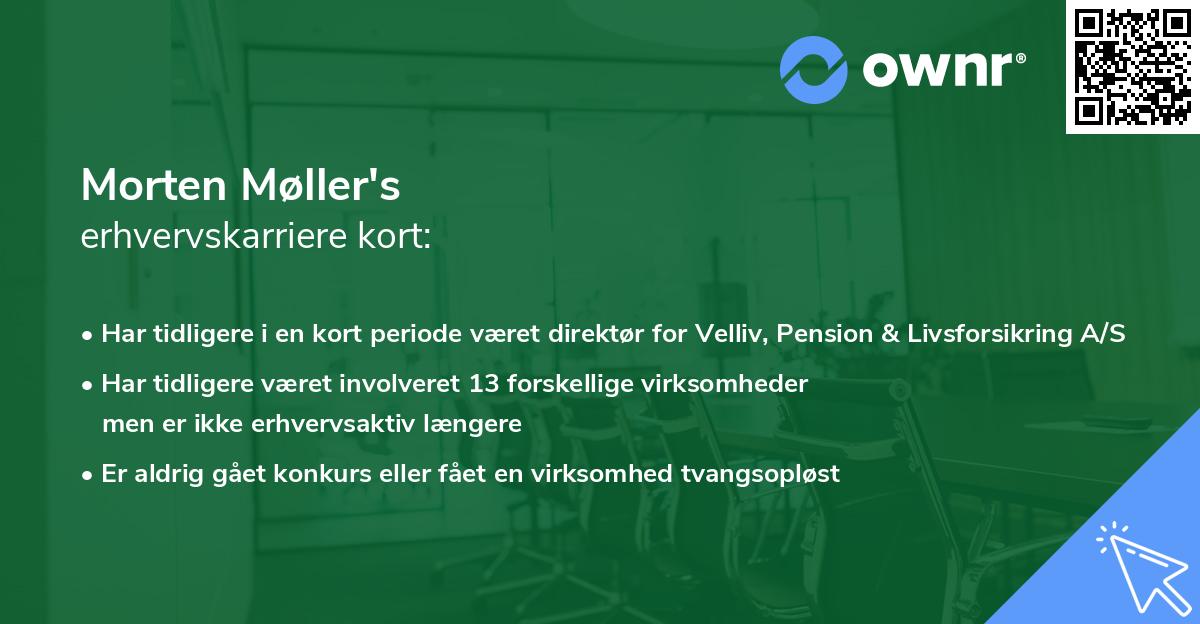 Morten Møller's erhvervskarriere kort