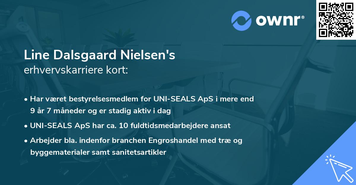 Line Dalsgaard Nielsen's erhvervskarriere kort