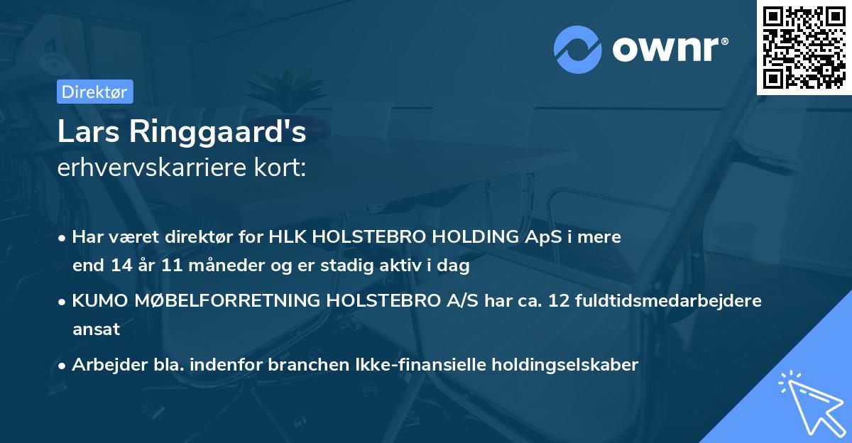 Lars Ringgaard's erhvervskarriere kort