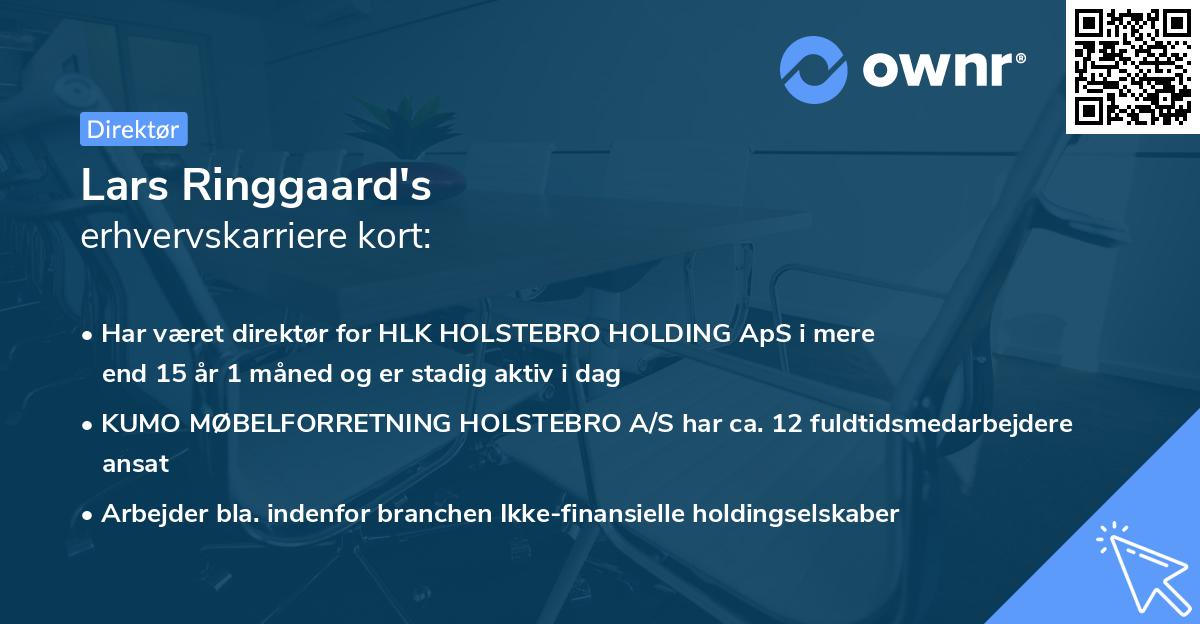 Lars Ringgaard's erhvervskarriere kort
