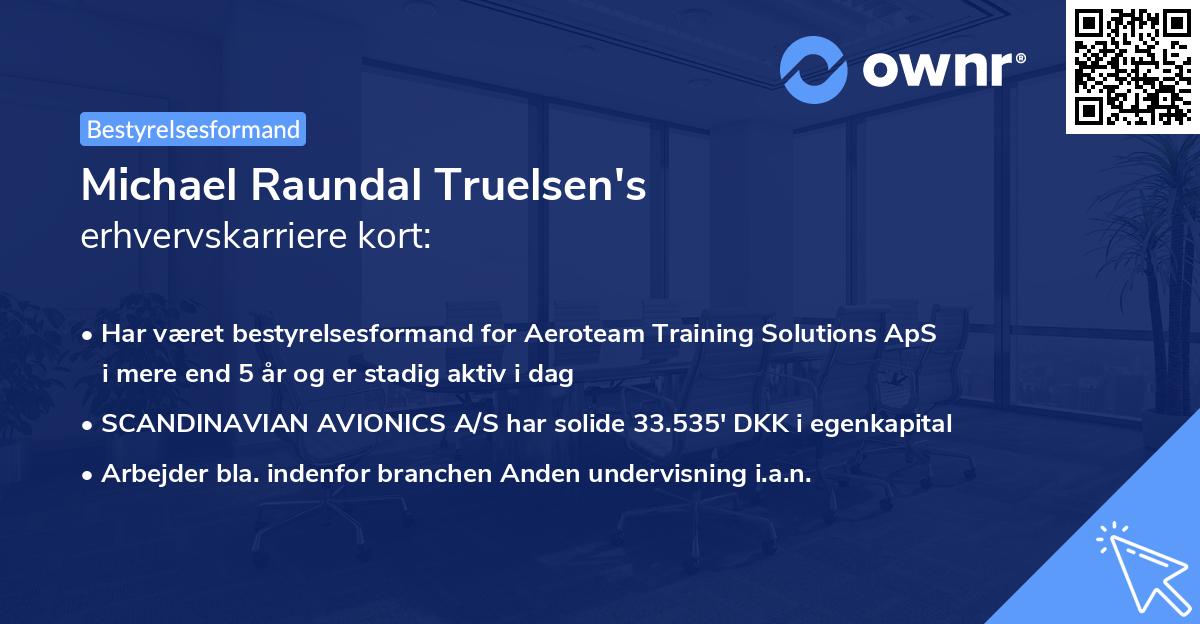 Michael Raundal Truelsen's erhvervskarriere kort