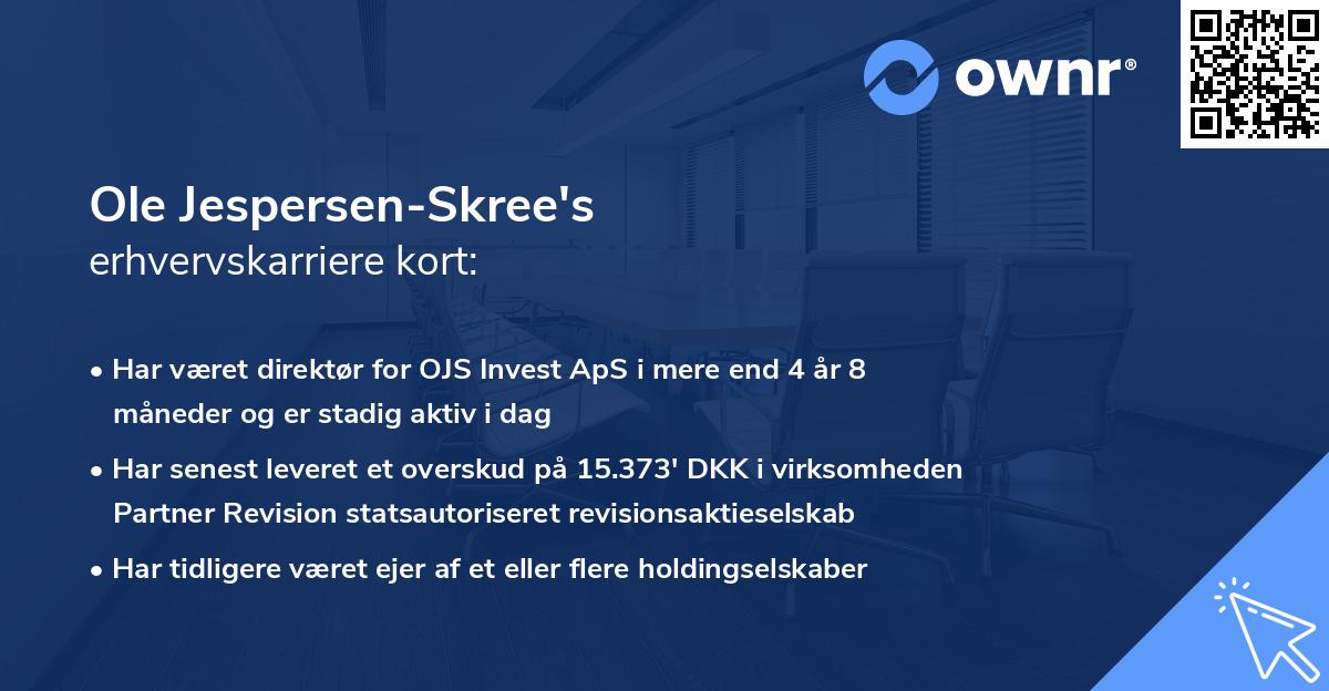 Ole Jespersen-Skree's erhvervskarriere kort