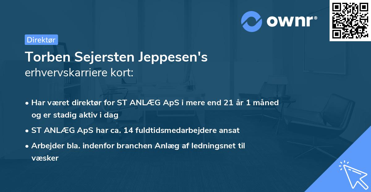 Torben Sejersten Jeppesen's erhvervskarriere kort