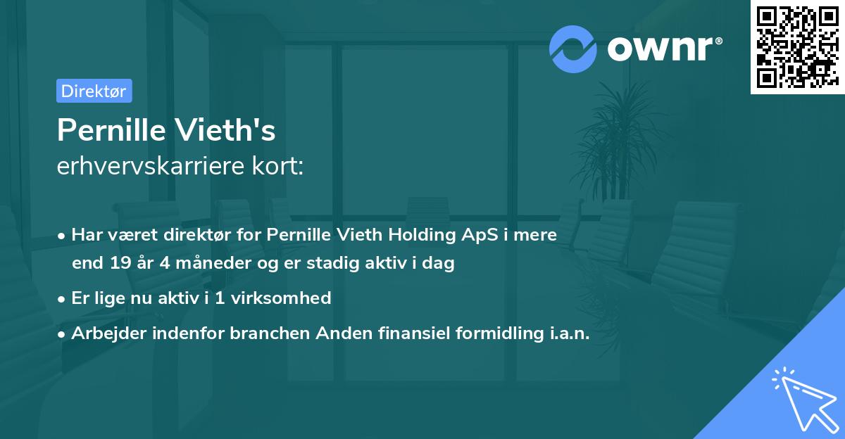 Pernille Vieth's erhvervskarriere kort