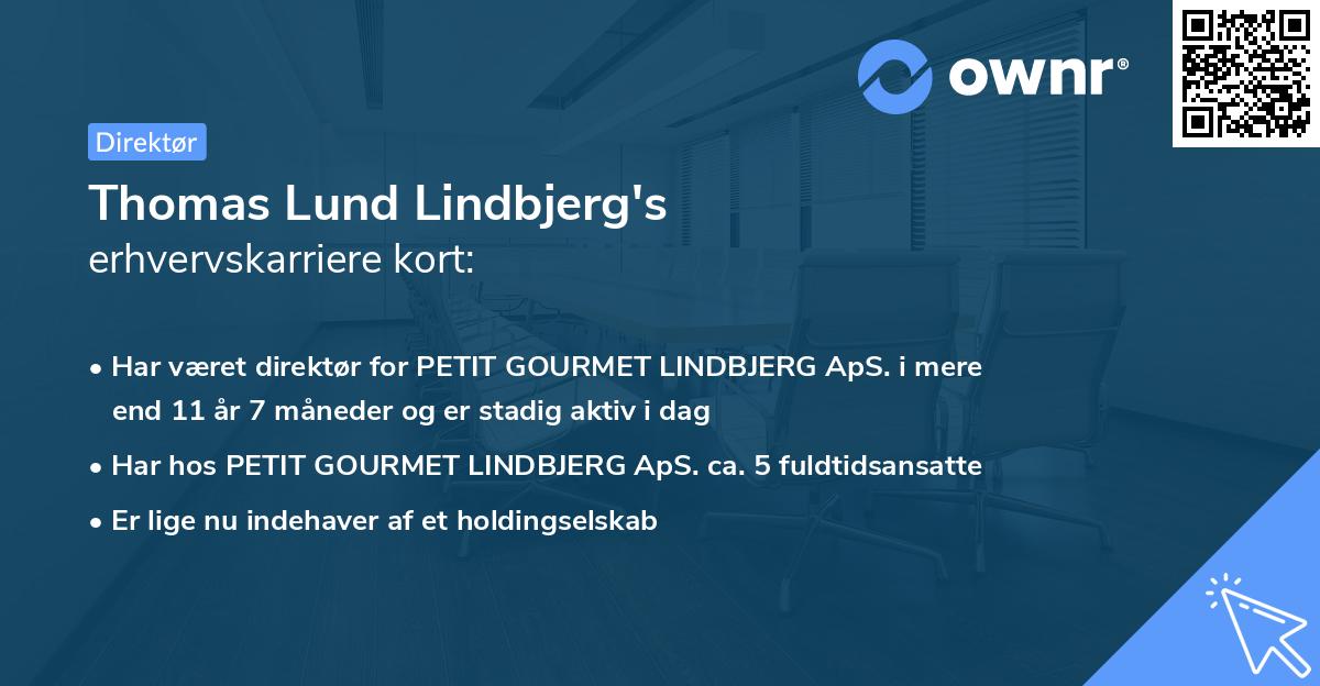 Thomas Lund Lindbjerg's erhvervskarriere kort