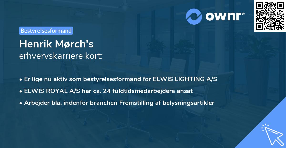 Henrik Mørch's erhvervskarriere kort