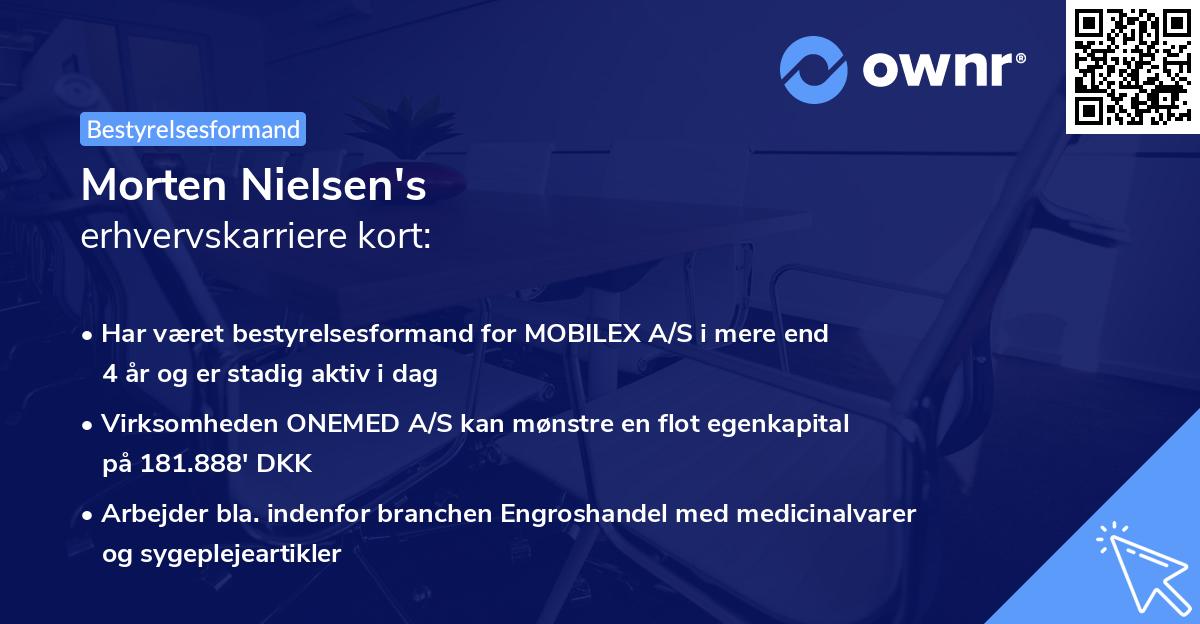 Morten Nielsen's erhvervskarriere kort