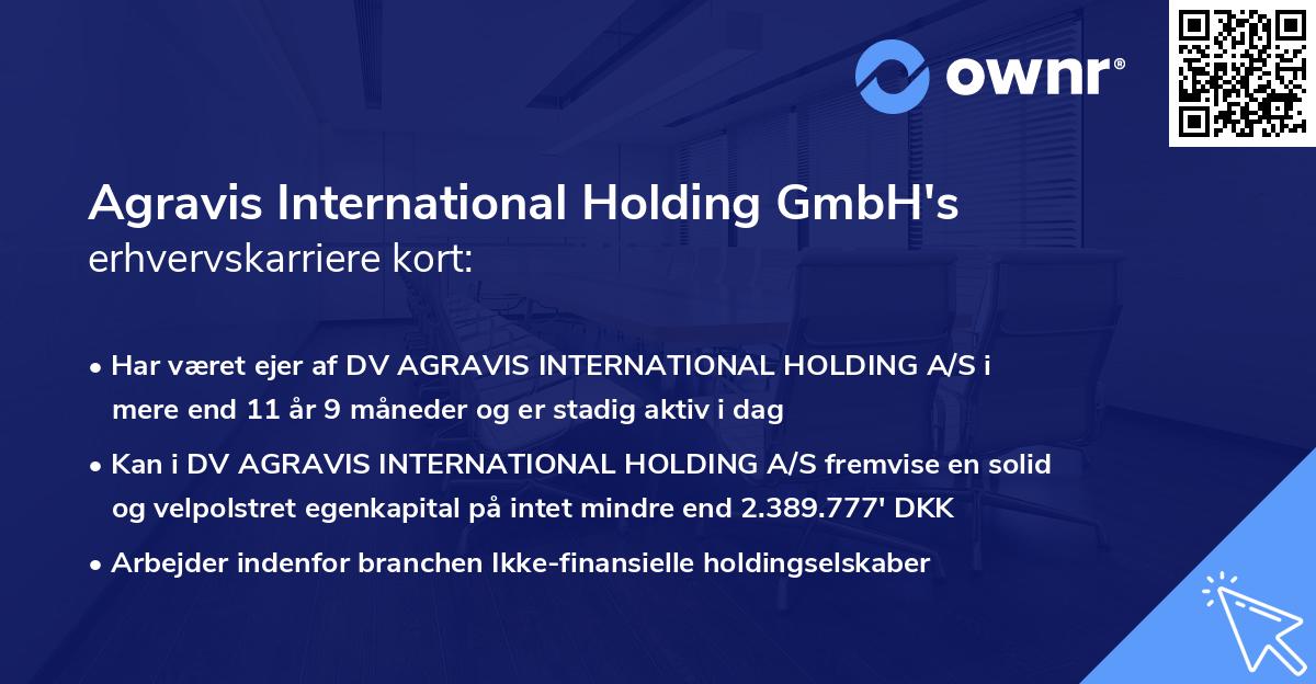 Agravis International Holding GmbH's erhvervskarriere kort