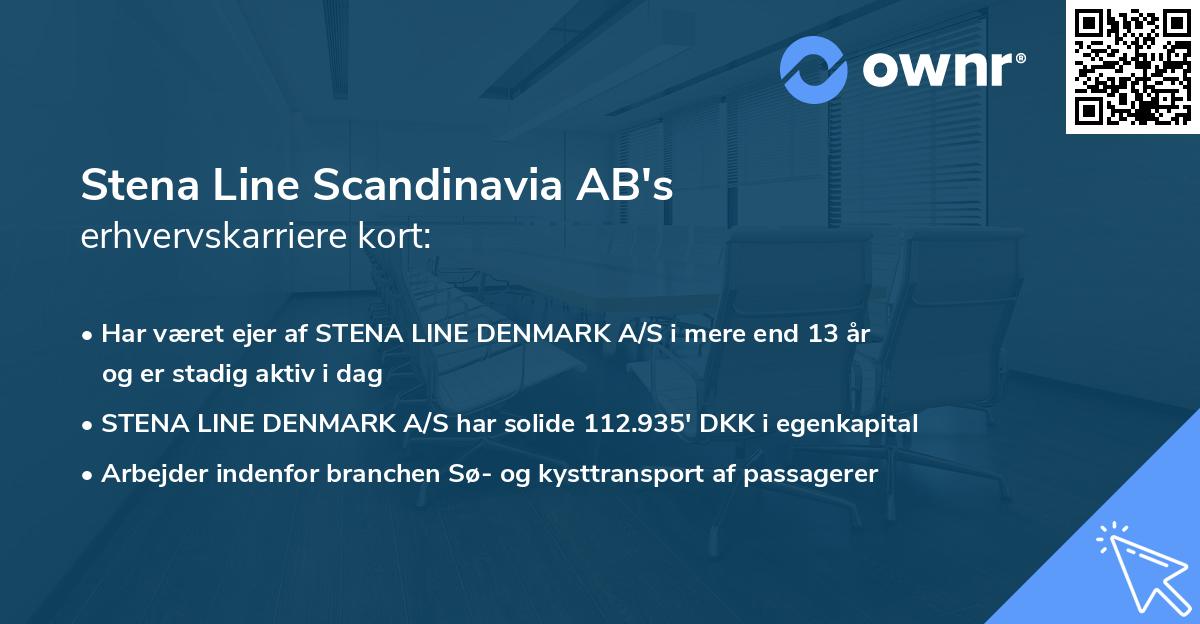 Stena Line Scandinavia AB's erhvervskarriere kort