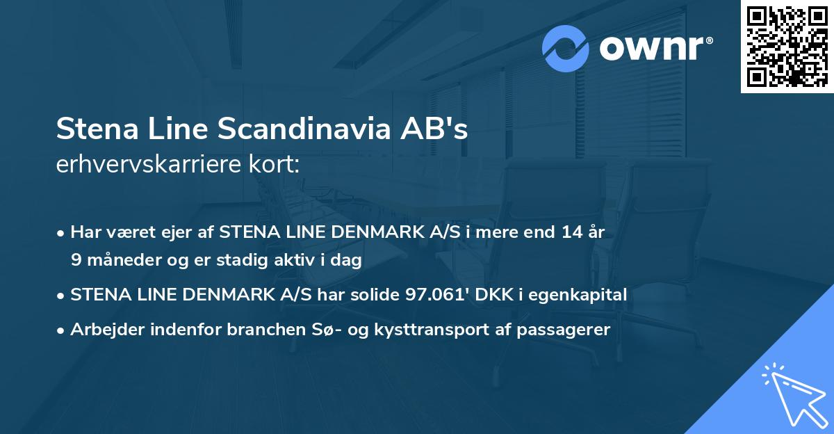Stena Line Scandinavia AB's erhvervskarriere kort